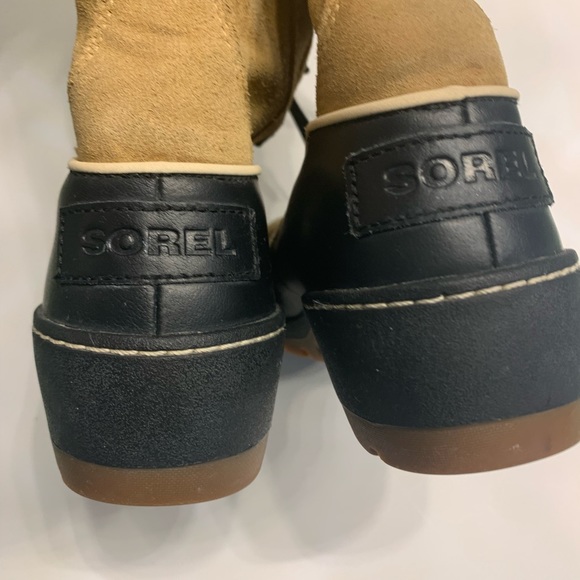 Sorel US 8 Genuine tan Leather think insulated winter boots excellent condition - Picture 5 of 13